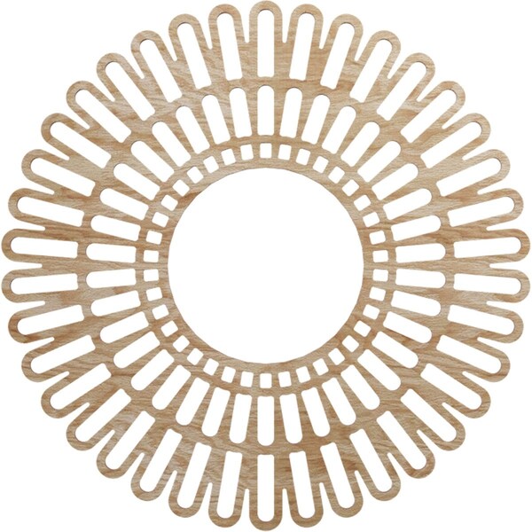 Ekena Millwork Cornelius Wood Fretwork Pierced Ceiling Medallion, Red Oak, 26"OD x 9 5/8"ID x 1/4"T CMWP26X0250CRRO - main